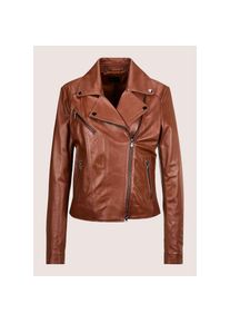 Madeleine Mode MADELEINE Lederjacke &raquo;Lederjacke Lederjacke im Biker-Style&laquo; braun, Gr&ouml;&szlig;e 38