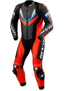 Revit Quantum 3, combinaison en cuir 1pcs. , couleur: Rouge N&eacute;on/Noir/Bleu , taille: 50
