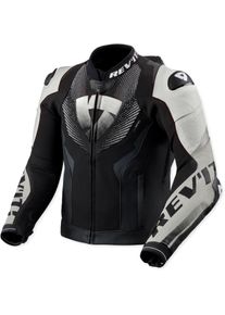 Revit Hyperspeed 3 Pro, leather/textile jacket , color: Black/White , size: 52