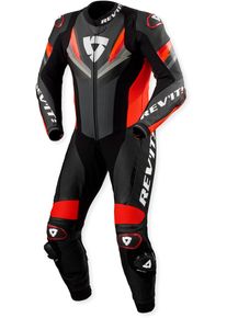 Revit Quantum 3, leather suit 1pcs. , color: Light Grey/Black/Neon-Yellow , size: 52