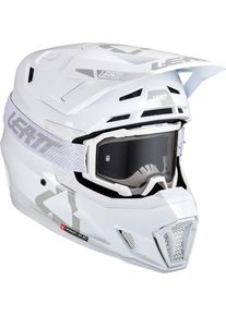 Leatt 7.5 White, kask motocrossowy , kolor: Biały/Szary , rozmiar: M