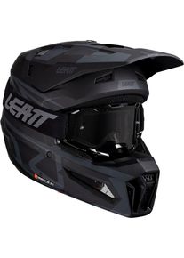Leatt 3.5 Stealt, kask motocrossowy , kolor: czarny/szary , rozmiar: S