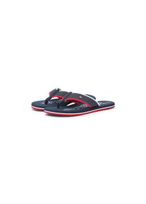 Tommy Hilfiger Zehentrenner &raquo;HILFIGER TUMBLE BEACH SANDAL&laquo; , Sommerschuh, Badeschuh mit dreifarbiger Laufsohle