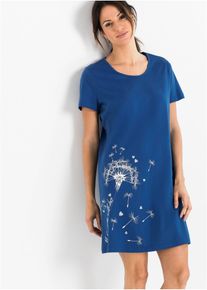 Nattlinne i ekologisk bomull - gr&aring; - storlek 56/58 (3XL) - bonprix