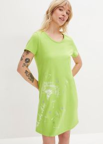 Nattlinne i ekologisk bomull - gr&ouml;n - storlek 36/38 (S) - bonprix
