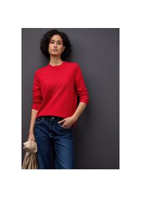 Street One Rundhalspullover mit Rippb&uuml;ndchen