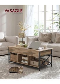 VASAGLE Doh&aacute;nyz&oacute;asztal magass&aacute;gban &aacute;ll&iacute;that&oacute; asztallappal