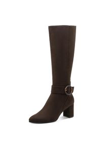 Marco Tozzi Stiefel , Blockabsatz, Businessstiefel, Langschaftstiefel mit Zierschnalle