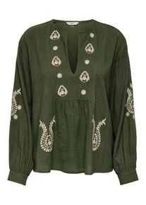 Only Blus 'ONLMoon' gr&ouml;nmelerad Storlek XS