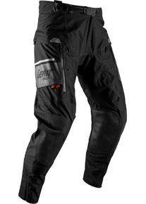 Leatt Adventure Rally 7.5 Hydradri V26, pantalon textile imperm&eacute; , couleur: Noir/Gris , taille: M