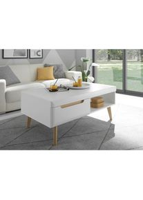 Home Affaire, Couchtisch &raquo;Torge, Beistelltisch, Wohnzimmertisch, Tisch, Sofatisch&laquo; 1 Stk. tlg. Schubk&auml;sten und Ablagefach, in drei Farben verf&uuml;gbar, 