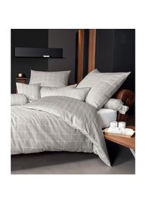 Janine, Wendebettw&auml;sche &raquo;modern classic 39025, Mako-Satin&laquo; 2 Stk. tlg., natur, Mako-Satin, Obermaterial: 100% Baumwolle, B/L: 140 cm x 200 cm - 1 Stk.