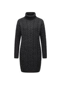 Ragwear, Damen, Strickkleid &raquo;Strickkleid Janna&laquo;, Dark Grey, N-Gr, XL - N-Gr, Dark Grey, Warmes Winterkleid in Strick-Optik mit Rollkragen