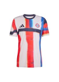 adidas Performance Trykot 'FC Bayern SS26 Pre-Match' dla mężczyzn niebieski / granatowy / czerwony / biały Rozmiar XS