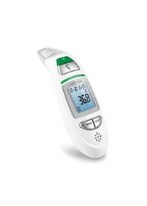 Medisana, Infrarot-Fieberthermometer &raquo;TM 750&laquo; misst Stirn, Ohr und Umgebungstemperatur, Fl&uuml;ssigkeiten, Oberfl&auml;chen, wei&szlig;/gr&uuml;n, Zusatzfunktion: Messung