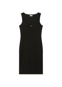 Calvin Klein Jeans, Damen, Minikleid &raquo;BABY RIB WOVEN LABEL&laquo; Ohne Tasche Figurbetonte Passform mit Rundhalsausschnitt, Black, N-Gr, S (38) - N-Gr, 