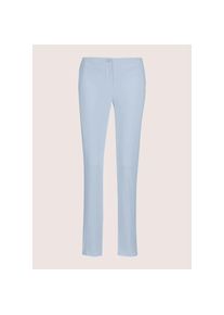 Madeleine Mode MADELEINE, Damen, Stoffhose &raquo;Stretchhose Komforthose mit Ziern&auml;hten&laquo;, bleu, 20 - N + K Gr, Schlanke Passform, L&auml;nge ca. 92 cm, Kurzgr&ouml;&szlig;e