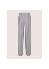 Madeleine Mode MADELEINE, Damen, Stoffhose &raquo;Bundfaltenhose Fischgrathose mit weitem Schnitt&laquo;, steingrau / wollwei&szlig;, N + K Gr, 44 - N + K Gr, steingrau / wollwei&szlig;, 