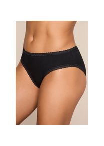 Vivance, Damen, Jazz-Pants Slips 7er-Pack, aus weicher Baumwollqualit&auml;t mit feiner Spitzeneinfassung, schwarz, 44/46, Vivance Jazz-Pants Slips im 7er-