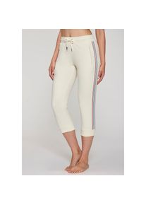 H.I.S. H.I.S, Damen, Relax-Caprihose mit seitlichen Tapestreifen, ecru, N-Gr, XS (32/34) - N-Gr, ecru, Sportliche Relax-Caprihose