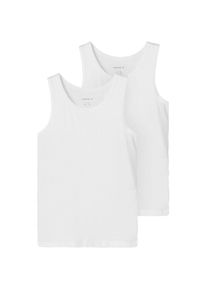 name it, Herren, Unterhemd &raquo;NKMTANK 2P f&uuml;r Jungen mit Rundhals und elastischem Tragekomfort&laquo; Packung, 2 Stk. normal, Jersey, eingefasste Kante, 