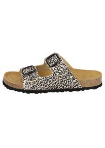 Pantolette Lico "Pantolette Bioline Leo", Damen, Gr. 42, rosa, Synthetik, Schuhe Pantolette, Topseller