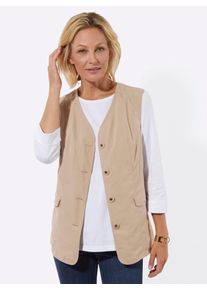 Funktionsweste Classic Basics, Damen, Gr. 46, beige, 100% Polyester, unifarben, Westen Funktionsweste