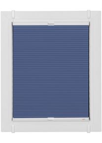 Plissee SUNLINES "Start-up Style Honeycomb", blau (dunkelblau, wei&szlig;, wei&szlig;), B:120cm H:135cm, Obermaterial: 100% Polyester, Plissees, Plissee, verspannt mit Simply-Fix Klemmtr&auml;ger, Wabenplissee
