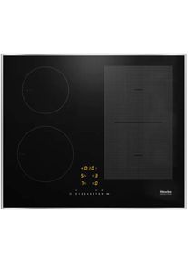 Miele Induktions-Kochfeld "KM 7466 FR 125 Edition", grau (silberfarben), B:62,6cm H:5,2cm T:52,6cm, Kochfelder, Mit 4 Kochzonen inkl. 1 leistungsstarken PowerFlex-Kochbereich, Induktions-Kochfeld