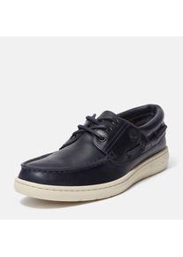 Bootsschuh Timberland "PORTOFINO PIER BOAT SHOE", Herren, Gr. 47,5, Leder, blau (dunkelblau full grain), Schuhe Bootsschuh, aus Premium Timberland Leder
