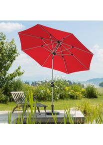 Sonnenschirm Schneider Schirme "Venedig", rot, Obermaterial: 100% Polyester, Standschirme, Sonnenschirm, ohne Schirmst&auml;nder