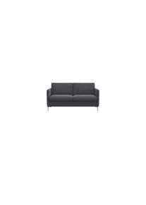 2-Sitzer FLEXLUX "Fiore, super Sitzkomfort durch Kaltschaum im Sitz", grau (dervit grau), B:149cm H:85cm T:92cm, 100% Polyester, Sofas, 2-Sitzer, schmale Armlehnen, F&uuml;&szlig;e Alu