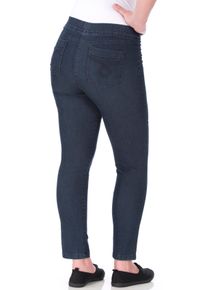 Jeansjeggings KjBRAND "JENNY", Damen, Gr. 42 (21), K-Gr, blau (denim stone), Denim/Jeans, Obermaterial: 78% Baumwolle, 18% Polyester, 4% Elasthan, unifarben, skinny fit lang, Jeans Jeansjeggings, angenehm weiche Quer-Stretch Qualit&auml;t