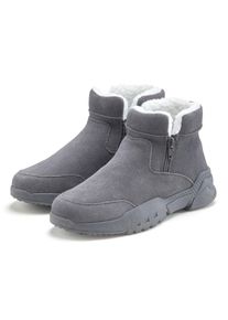 Stiefelette Vivance, Damen, Gr. 38, grau, Obermaterial: 100% Rindsleder. Decksohle: 100% Textilmaterial. Futter: 100% Textilmaterial. Laufsohle: 100% Synthetik, Veloursleder, unifarben, Schuhe Stiefelette, aus Veloursleder und mit Warmfutter, Winterstiefel, Stiefel, Boots