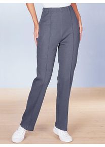 Wellnesshose, Damen, Gr. 27, Kurzgr&ouml;&szlig;en, grau (grafit), 80% Polyacryl, 20% Baumwolle, unifarben, lang, Hosen Wellnesshose