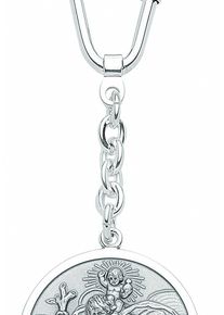 Adelia&acute;s Anh&auml;nger Schl&uuml;ssel ADELIA&acute;S "925 Silber Schl&uuml;sselanh&auml;nger Christophorus &Oslash; 30,4 mm", silber, Schmuckanh&auml;nger, Damen, Silber 925 (Sterlingsilber), Anh&auml;nger Schl&uuml;ssel