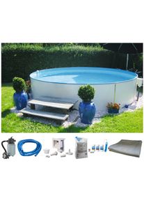 Rundpool MY POOL BWT "PREMIUM inkl. umfangreichem Zubeh&ouml;r", wei&szlig;, H:120cm &Oslash;:450cm, Schwimmbecken, Rundpool, H&ouml;he 120 cm, in verschiedenen Gr&ouml;&szlig;en erh&auml;ltlich