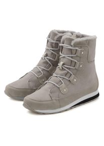 Stiefelette Vivance, Damen, Gr. 38, grau, Obermaterial: 50% Lederimitat, 50% Textilmaterial. Decksohle: 100% Textilmaterial. Futter: 100% Textilmaterial. Laufsohle: 100% Synthetik, unifarben, Basic, Schuhe Stiefelette, mit Warmfutter, Winterstiefel, Stiefel, Boots VEGAN