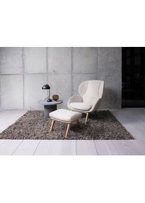 Ohrensessel FLEXLUX "Adria", braun (taupe braun), B:78cm H:100cm T:96cm, 85% Polyester/15%Polyamide, Sessel, Ohrensessel, Stil & Komfort, organische Form, Fu&szlig; Eiche