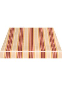 Gelenkarmmarkise SPETTMANN "STAR FIX", bunt (rot, beige, gelb), B:250cm, Polyacryl, Markisen, Gelenkarmmarkise, 250 cm Breite, 200 cm Ausfall, Volant gewellt