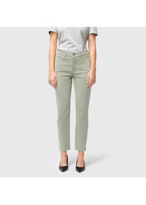7/8-Jeans MAC "Dream Chic", Damen, Gr. 32, L&auml;nge 27, gr&uuml;n (dried rosemary ppt), Denim/Jeans, Obermaterial: 88% Baumwolle, 8% Elastomultiester, 4% Elasthan, sehr figurbetont 7/8-L&auml;nge, Jeans 7/8-Jeans, verk&uuml;rzte Form mit Rei&szlig;verschluss