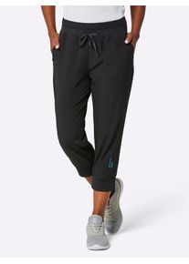 Trekkinghose Catamaran, Damen, Gr. 52, Normalgr&ouml;&szlig;en, schwarz, 93% Polyester, 7% Elasthan, unifarben, 3/4-L&auml;nge, Hosen Trekkinghose