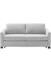 Schlafsofa Home Affaire "Vionelle, 3-Sitzer mit Kaltschaummatratze nach Wahl, Breite 206 cm", silber, B:206cm H:81cm T:98cm, 100% Polyester, Sofas, Schlafsofa, Dauerschl&auml;fer mit wahlweise Standard- oder Premium-Matratze