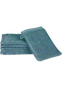 Waschhandschuh Ross "Premium", blau (petrol), B:16cm L:22cm, Frottier, Handt&uuml;cher, Waschhandschuh, 100% Baumwolle