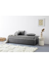 Polsterliege Maintal "Diana", grau (grau, anthrazit), B:93cm L:203cm, Komplettbetten, Polsterliege