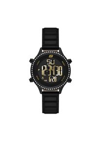 Chronograph Skechers "ALISO", schwarz (schwarz, schwarz), Armbanduhren, Damen, schwarz, Chronograph, Quarzuhr, Armbanduhr, Damenuhr, digital, Tag, Wochentag, Monat
