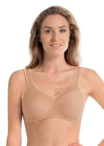 Entlastungs-BH ANITA SINCE 1886 "Jana", Damen, Gr. 110, Cup G, deep sand, Piqu&eacute;, Obermaterial: 80% Baumwolle, 15% Polyamid, 5% Elasthan, BHs Entlastungs-BH, Baumwollmix, schlicht, elastisch, funktionell, Entlastungstr&auml;ger