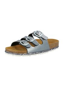 Pantolette Lico "Pantolette Bioline Sensation", M&auml;dchen, Gr. 29, grau, Synthetik, Schuhe Pantolette