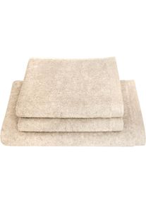 Handtuch Set Dyckhoff "Deep Harmony Element", beige (natur), 3 Stk., Frottier, Frottier, Obermaterial: 85% Baumwolle, 15% Hanf, Handtuch-Sets, Handtuch Set, 15% Hanf; 3er Set: 2 Handt&uuml;cher (50x100cm), 1 Duschtuch (70x140cm);
