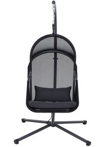 H&auml;ngesessel siena GARDEN "YOBAYA", schwarz (cool schwarz), B:123cm T:102cm, Sessel, H&auml;ngesessel, Korb platzsparend faltbar